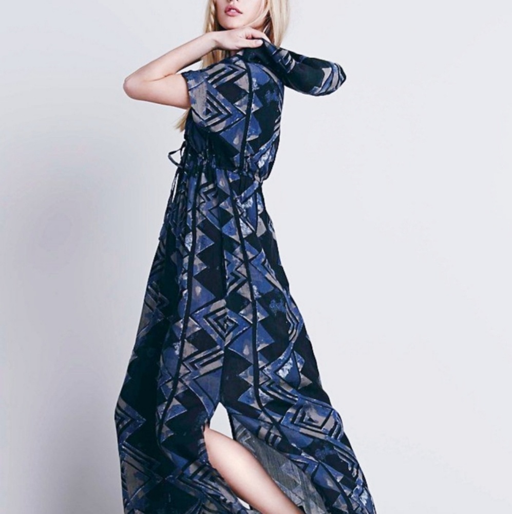 RARE Free People Peruvian Trek Maxi Dress